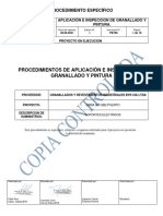 Procedimientos de Aplicación e Inspeccion de Granallado y Pintura - TMT