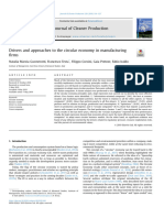 Drivers and Approaches To The Circular Economy in Manufacturing