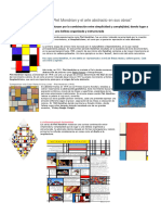 Ficha Mondrian y El Arte Abstracto de Sus Obras