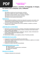 Secuencia Número 3, Textos Poéticos Sexto Grado.