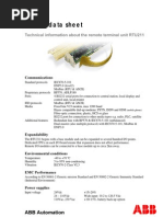 RTU211 Data Sheet: 7hfkqlfdolqirupdwlrqderxwwkhuhprwhwhuplqdoxqlw578