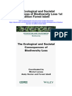 The Ecological and Societal Consequences of Biodiversity Loss 1St Edition Forest Isbell Full Chapter