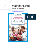 American Government and Politics Today Brief 11Th Edition 2021 2022 Steffen W Schmidt Full Chapter