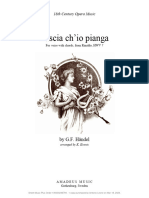 Aria Lascia CH Io Pianga For Voice With Guitar Chords in F Major Lead Sheet