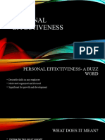 Personal Effectiveness