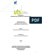 Actividad #1. Definición Del Alcance de La Investigación.