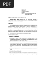 Demanda de Indemnizacion Por Danos y Perjuicios Por Dano Patrimonial Extrapatrimonial y Moral