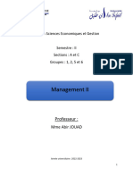 Chapitre 2 - Partie 2 Ecole Des Relations Humaine - Management II - Pr. ABIR JOUAD