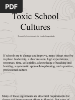 Toxic School Culture