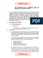 Apreciación de Situación e Informe de Riesgo Toma de Lima