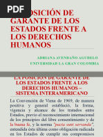 Posición de Garante de Los Estados Frente A Los Derechos Humanos