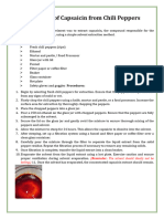 Extraction of Capsaicin