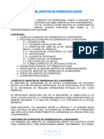 MANUAL Del Maestro de Ceremonias Masón