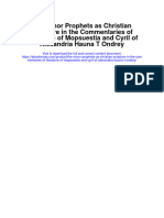 The Minor Prophets As Christian Scripture in The Commentaries of Theodore of Mopsuestia and Cyril of Alexandria Hauna T Ondrey Full Chapter