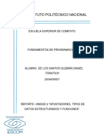 Reporte Unidad II Fundamentos de Programación