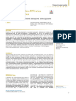 PEC Des AVC Sous Anticoagulants Oraux