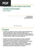 Lecture 5 - Processing of Food and Feed - Fermented Foods