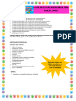 Lista de Utiles Escolares Manitos Honesty