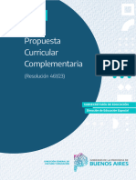 Propuesta Curricular Complementaria