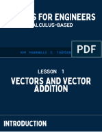 SCI 2 - Physics For Engineers. Lesson 1