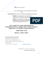 Séance1 M5S01-Identifier Les Determinants de La Production Agro