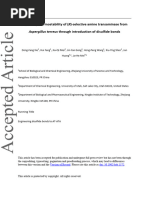 Aspergillus Terreus Through Introduction of Disulfide Bonds