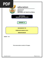 Geography P2 Feb-March 2010 Memo Eng