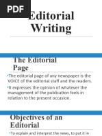 EDITORIAL Writing