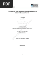 Public Spending On Roads Infrastructure On