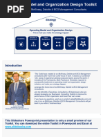 Operating Model and Organization Design Toolkit: Created by Ex-Mckinsey, Deloitte & BCG Management Consultants