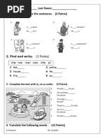 Family and Friends 1 Test