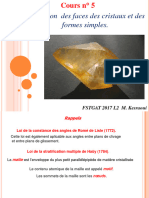 Cours Cristallographie Indexation Des Faces Des Cristaux Et Des Formes Simples