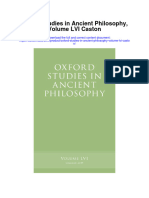 Oxford Studies in Ancient Philosophy Volume Lvi Caston Full Chapter