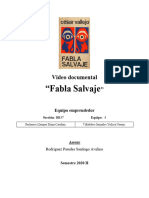 Video Documental "Fabla Salvaje"