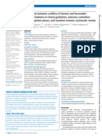 Association Between Conflicts of Interest and Favourable Recommendations in Clinical Guidelines, Advisory Committee Reports, Opinion Pieces, and Narrative Reviews: Systematic Review