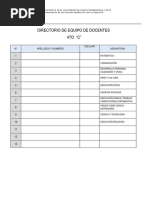 Ficha de Equipo de Docentes Del Grado