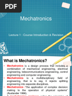 Mechatronics: Lecture 1: Course Introduction & Revision