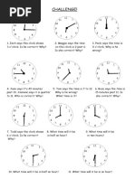 Analogue Time Challenge