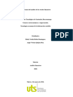 Importancia Del Analisis de Los Estados Financieros