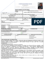 Concepto Médico Ocupacional: No Aplica