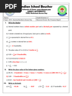 GR 4 - WS - CH 9 - Decimal Numbers - AK