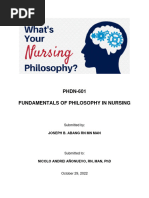 Final Requirement Philosophy in Nursing