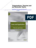 Status and Organizations Theories and Cases Alexander Styhre All Chapter