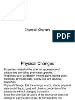 Chemical Changes