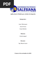 Aplicación de Matlab para Cálculo de Integrales