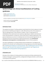 Epidemiology and Clinical Manifestations of Cushing Syndrome - UpToDate