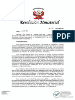 Resolución Ministerial - Precio Placas