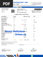 CBC Test Report Format Example Sample Template Drlogy Lab Report