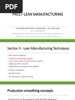 Presentation - Lean Manufacturing Techniques - Lecture 05 - 06