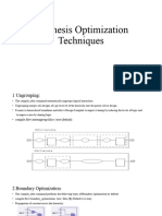 Synthesis Optimization Techniques 7